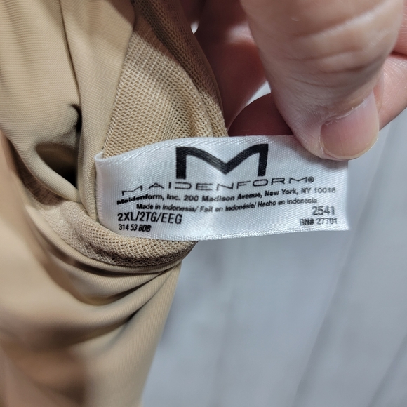 Maidenform Wear Your Own Bra Slip Firm Control Cool Comfort Beige Size 2XL #2541 - Picture 8 of 11